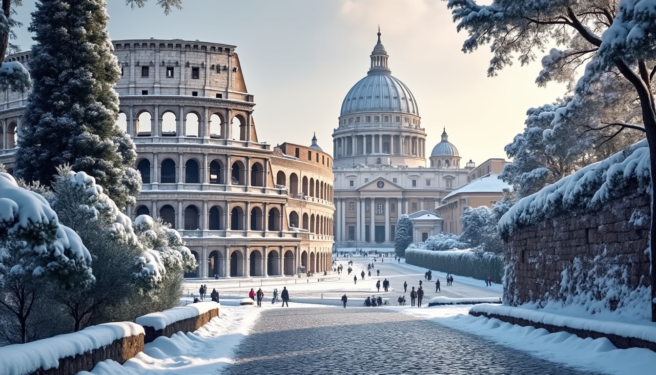 discover the rare phenomenon of snow in rome! learn about the climatic conditions that lead to snowfall in the eternal city and explore how winter transforms this iconic destination.
