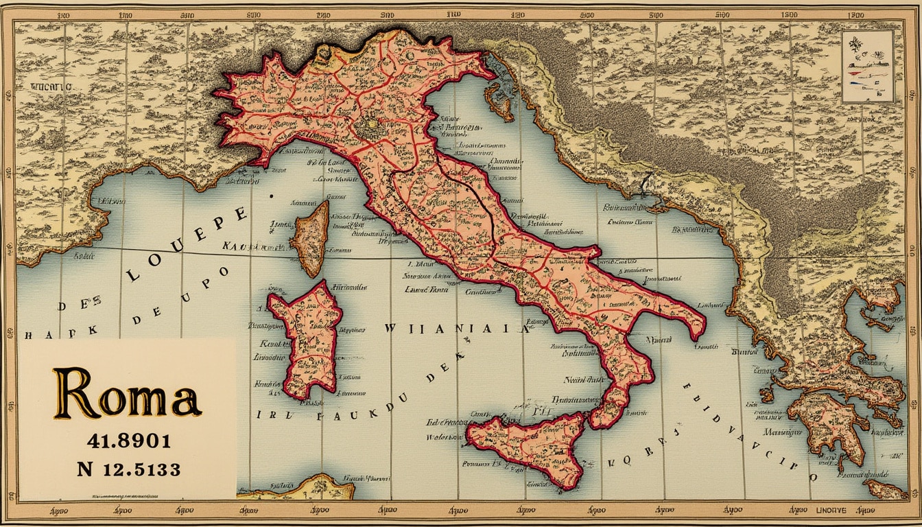 descubre la ubicación geográfica y las coordenadas precisas de roma, italia. aprende sobre los detalles del mapa de esta ciudad icónica, puntos clave y cómo navegar sus antiguas calles con facilidad.