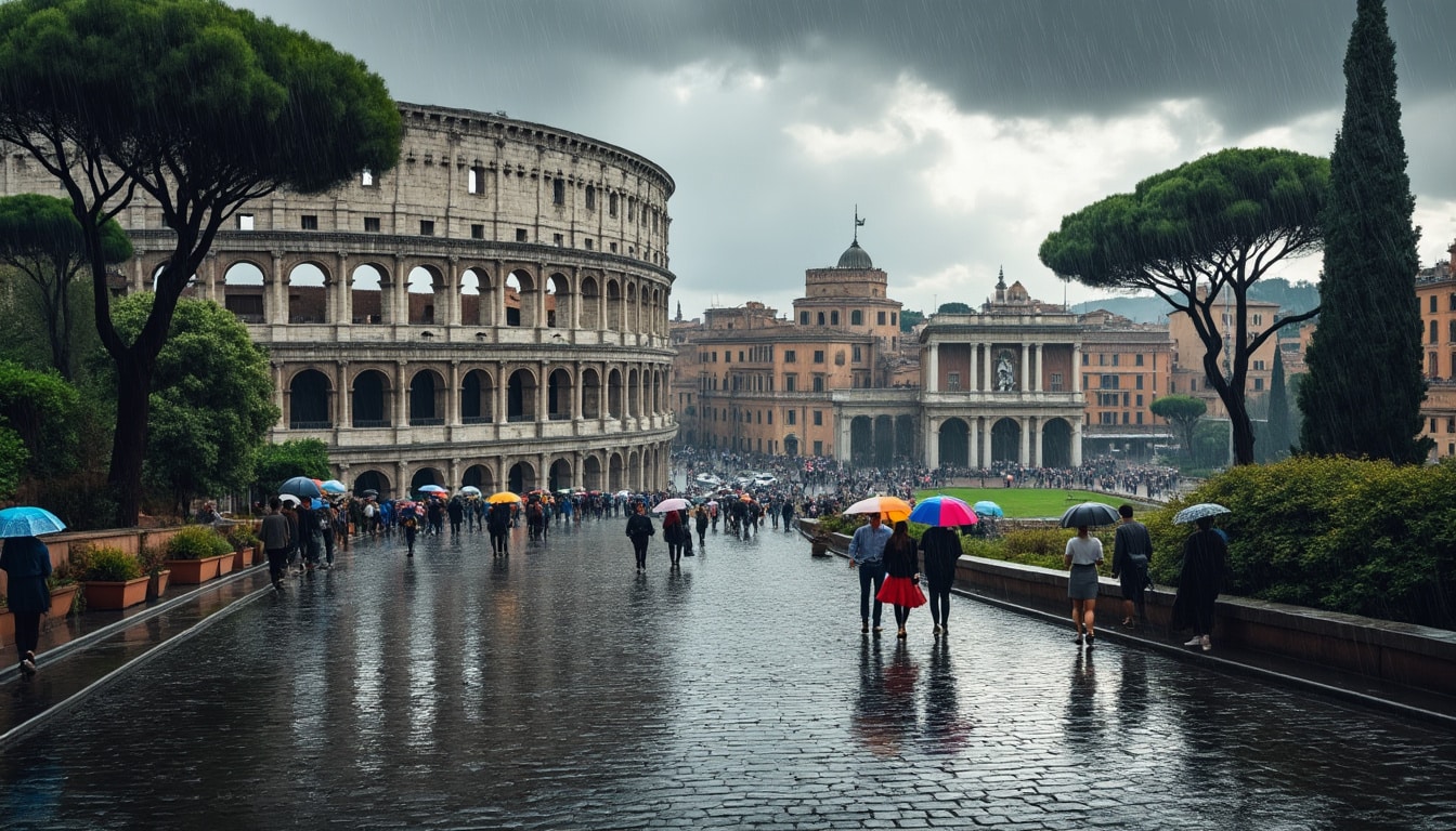 discover the weather patterns of rome as we explore the effects of rain and precipitation in this historic city. learn about average rainfall, seasonal variations, and tips for navigating rome's wet days.
